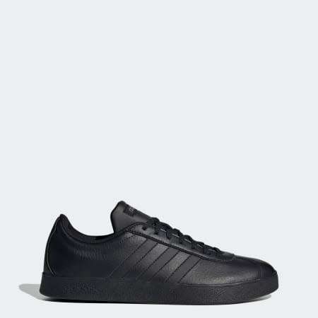 adidas Men`s VL COURT 2.0 Core Black/ Black FW3774 Size UK 10 (SA 10)