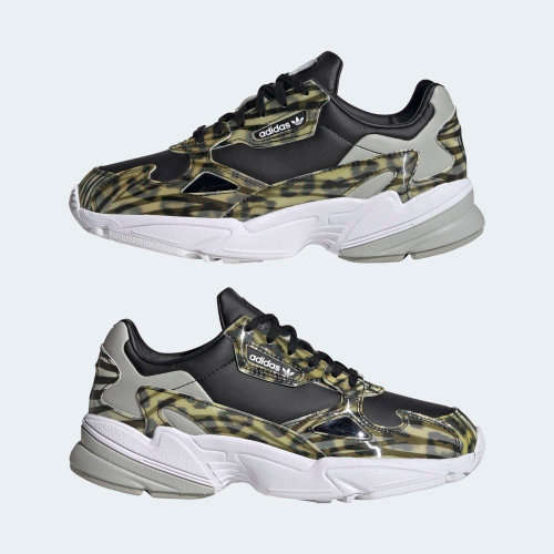 adidas Women`s FALCON Core Black / Metal Grey / Cloud White FV3080 Size UK 6 (SA 6)
