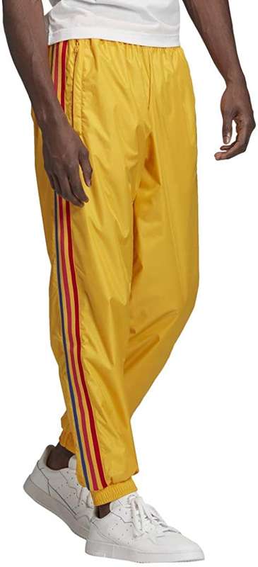 adidas Men's Originals 3D Trefoil 3 Stripes Track Pants Active Gold EW3236 Size Medium