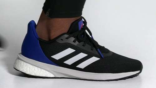 adidas Men`s ASTRARUN Core Black / Cloud White / Solar Red EH1531 Size UK 12 (SA 12)