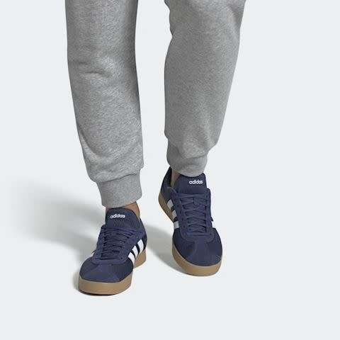 adidas Men`s VL COURT 2.0 Tech Indigo/ Cloud White/ CVore Black EG3986 Size UK 8 (SA 8)
