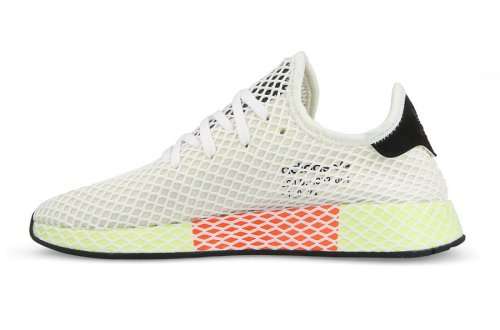 adidas Men's Deerupt Runner Cloud White/ Carbon Black CQ2629 Size UK 11 (SA 11)