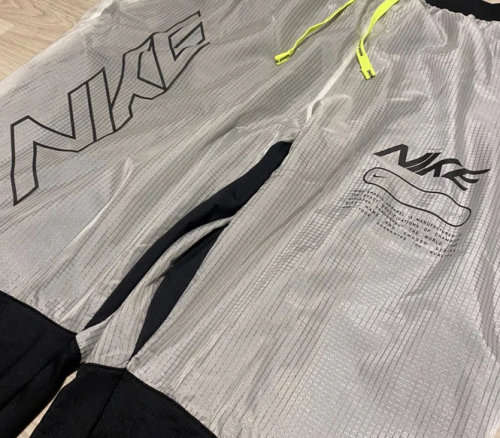 NIKE Men's Phenom Elite Track Pants Grey/ Black BV4811 011 Size Large