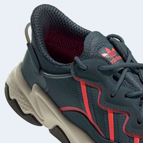 adidas Men's OZWEEGO Legacy Blue/ Signal Pink/ Chalk White FV9662 Size UK 11.5 (SA 11.5)