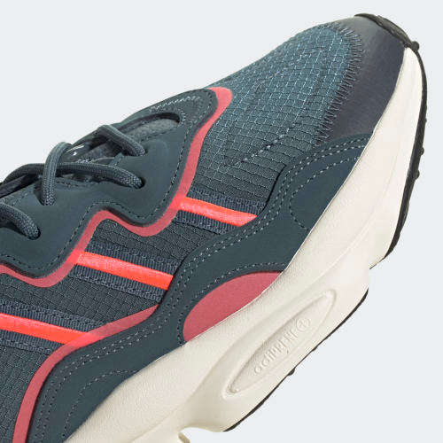 adidas Men's OZWEEGO Legacy Blue/ Signal Pink/ Chalk White FV9662 Size UK 11.5 (SA 11.5)
