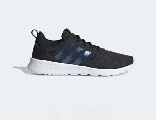 adidas Women`s QT RACER 2.0 Core Black/ Iridescent/ Grey Six FY8309 Size UK 4 (SA 4)