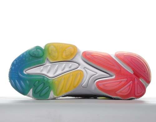 adidas Women`s OZWEEGO RAINBOW PRIDE White/ Multicolor FY3125 Size UK 4.5 (SA 4.5)