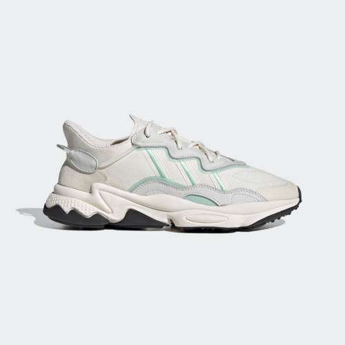 adidas Men's OZWEEGO Chalk White/ Blush Green/ Core Black FV9663 Size UK 10 (SA 10)