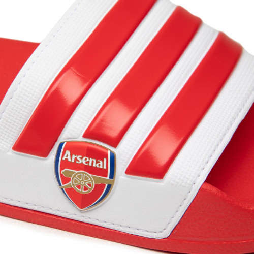 adidas Men's ADILETTE ARSENAL FANS Slides Scarlet /Cloud White EG1212 Size UK 10 (SA 10)