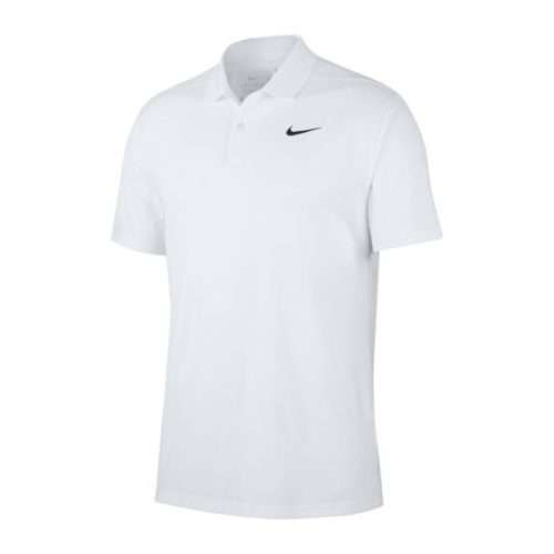 NIKE Men`s Dry Essential Solid Golf Polo Shirt WHITE CU9792 100 Size Large