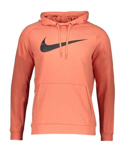 Nike Men`s DRI FIT Hoodie Swoosh Sweatshirt Root/ Black CZ2425 827 Size XXL