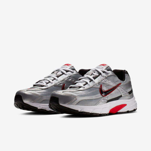 Nike Men`s INITIATOR Metallic Silver/ Black-White 394055 001 Size UK 9 (SA 9)