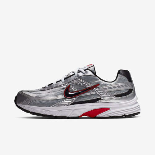 Nike Men`s INITIATOR Metallic Silver/ Black-White 394055 001 Size UK 9 (SA 9)