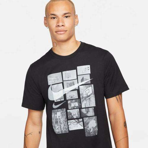 NIKE Men`s ONE CITY BASKETBALL SS Tee Black DM2529 010 Size Large