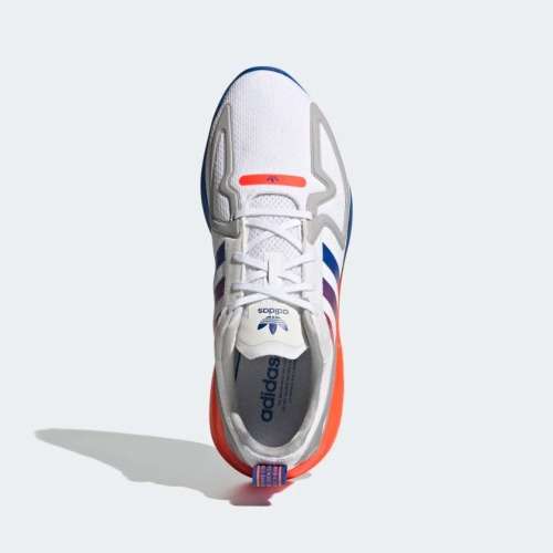 adidas Men`s ZX 2K FLUX Cloud White / Core Black / Blue FX2044 Size UK 10 (SA 10)