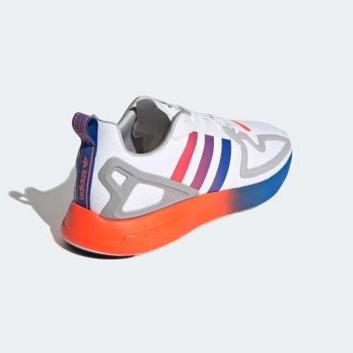 adidas Men`s ZX 2K FLUX Cloud White / Core Black / Blue FX2044 Size UK 10 (SA 10)