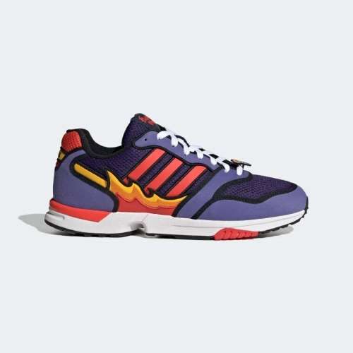adidas Men`s ZX 1000 SIMPSONS FLAMING MOE Purple/Bright Red/Core Black H05790 Size UK 8 (SA 8)