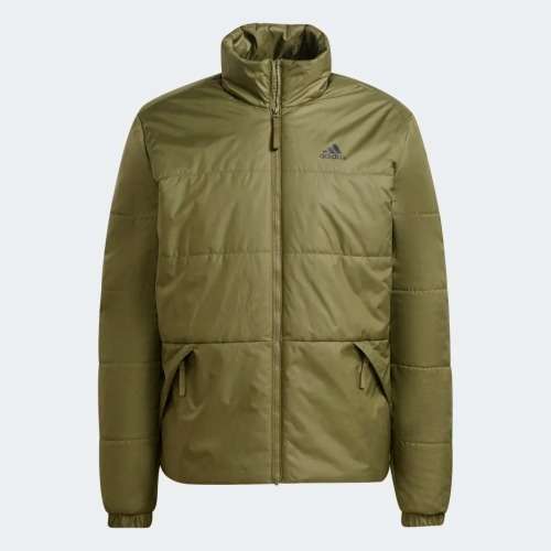 adidas Men`s BSC 3-STRIPES INSULATED WINTER JACKET Focus Olive H65769 Size Large