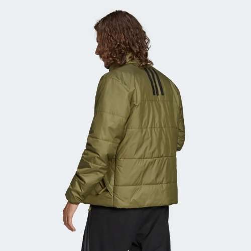 adidas Men`s BSC 3-STRIPES INSULATED WINTER JACKET Focus Olive H65769 Size Large