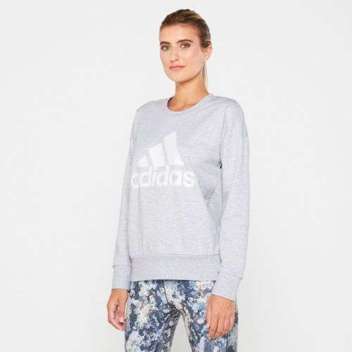 adidas Women`s BL FT Sweater Light Grey GA1984 Size XL