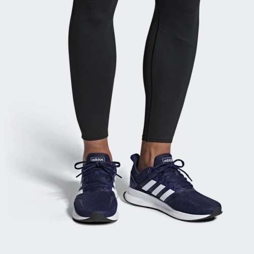 adidas Men`s RUNFALCON Dark Blue / Cloud White / Core Black F36201 Size UK 10 (SA 10)