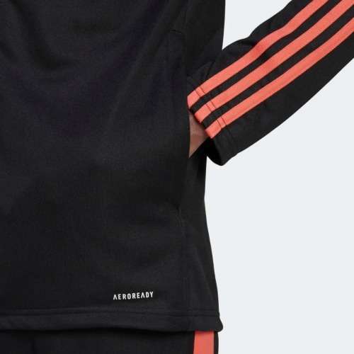adidas Men`s TIRO ESSENTIALS TRACK TOP Full Zip Black / Semi Turbo HF0297 Size Large