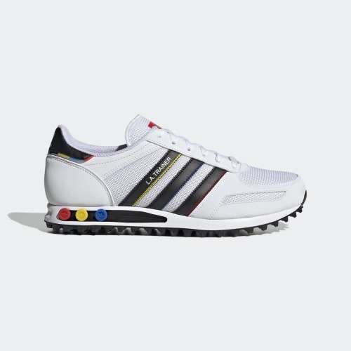 adidas Men`s LA TRAINER White/Blue/Red FY1394 Size UK 11 (SA 11)