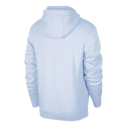 NIKE Men`s Sportswear Club Fleece Hoodie Light Marine BV2973 548 Size Medium