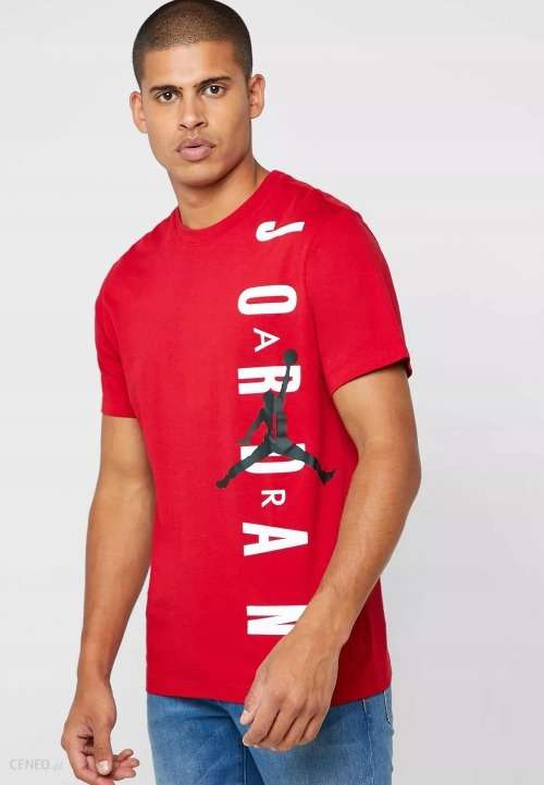 Nike Men`s Jordan JSW Tee HBR Vertical JORDAN Gym Red DA9622 687 Size Large