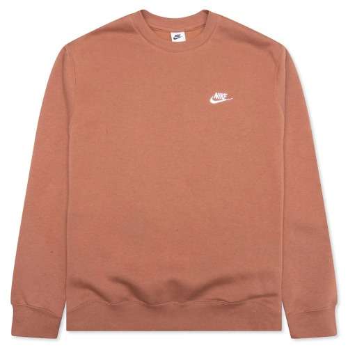 NIKE Men`s Sportswear Club Crew Mineral Clay BV2662 215 Size Medium