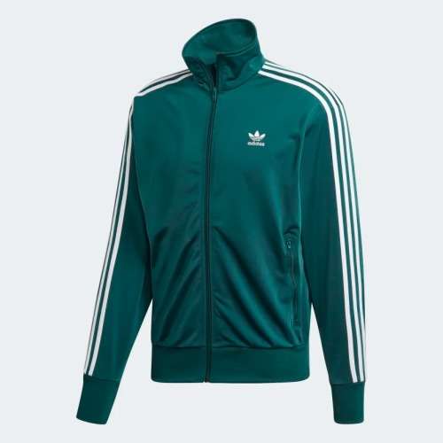 adidas Men`s Essential 3 Stripes Tricot Jacket Legacy Teal GA2447 Size Large
