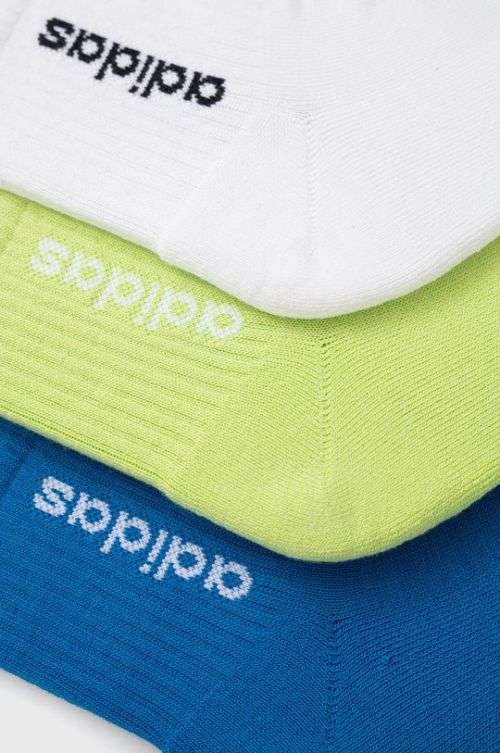 adidas Men`s HALF-CUSHIONED QUARTER SOCKS 3 PAIRS HD2215 Size UK 8.5 - 10