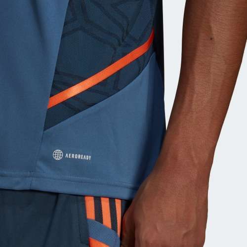 adidas Men`s MANCHESTER UNITED CONDIVO 22 TRAINING JERSEY Crew Blue HH9316 Size Extra Large