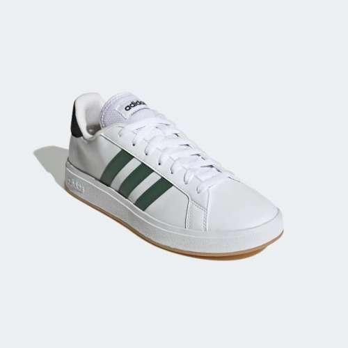 adidas Men`s Grand Court Base 2.0 Cloud White/ Green Oxide/ Gum GY9863 Size UK 10 (SA 10)