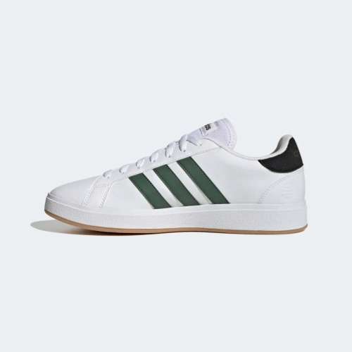 adidas Men`s Grand Court Base 2.0 Cloud White/ Green Oxide/ Gum GY9863 Size UK 10 (SA 10)