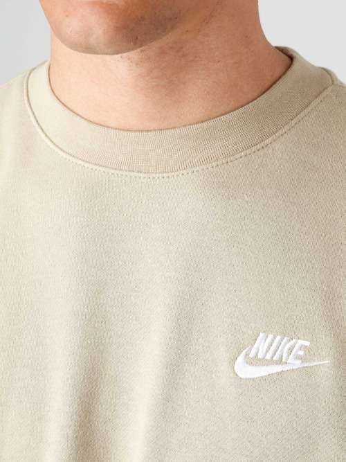 NIKE Men`s Sportswear Club Crew Limestone BV2662 250 Size Medium