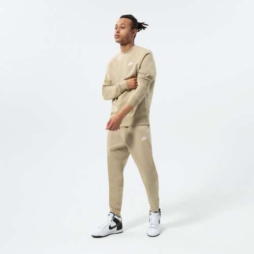 NIKE Men`s Sportswear Club Crew Limestone BV2662 250 Size Medium