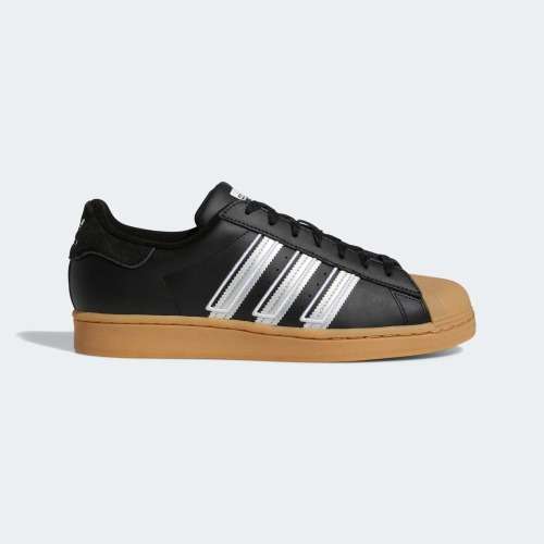 adidas Men`s SUPERSTAR Black / Gum GZ4746 Size UK 11.5 (SA 11.5)