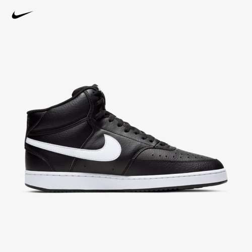 Nike Men`s Court Vision Mid Black/ White CD5466 001 Size UK 11 (SA 11)