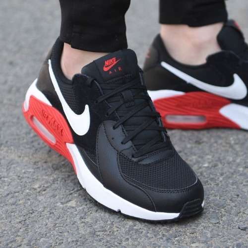 Nike Men`s Air Max Excee Black/ White/ Uni Red CD4165 005 Size UK 8 (SA 8)