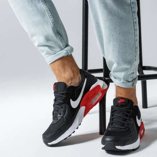 Nike Men`s Air Max Excee Black/ White/ Uni Red CD4165 005 Size UK 8 (SA 8)