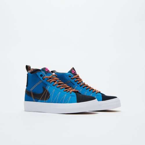 Nike Men`s SB Zoom Blazer Mid Premium Marina / Black DC8903 400 Size UK 9 (SA 9)