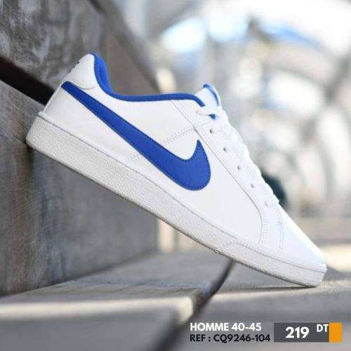 Nike Men`s NIKE COURT ROYALE White/ Blue 749747 141 Size UK 8 (SA 8)
