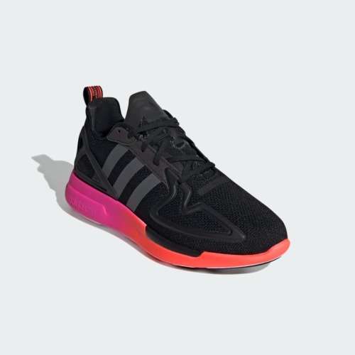 adidas Men`s ZX 2K FLUX Core Black / Grey Six / Shock Pink FV9970 Size UK 11 (SA 11)