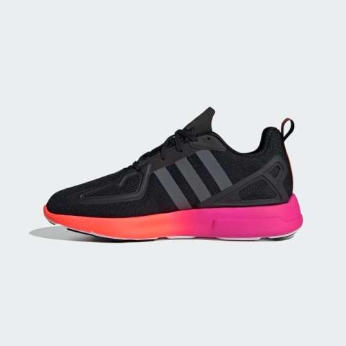 adidas Men`s ZX 2K FLUX Core Black / Grey Six / Shock Pink FV9970 Size UK 11 (SA 11)