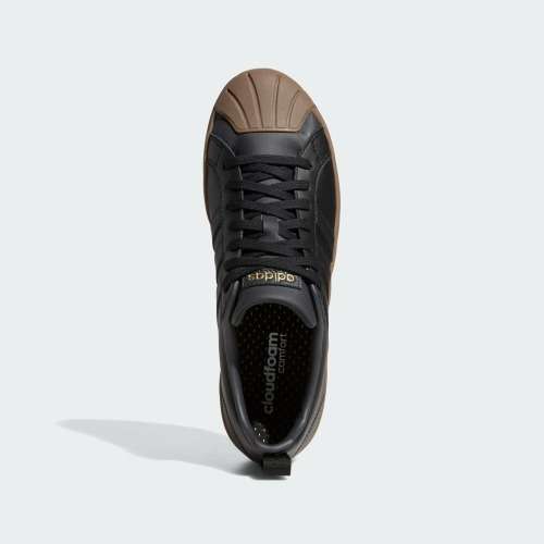 adidas Men`s STREETCHECK CLOUDFOAM COURT LOW Core Black / Carbon GZ3982 Size UK 11 (SA 11)