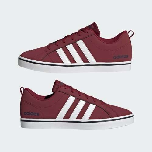 adidas Men`s VS PACE LIFESTYLE Burgundy/ Cloud White/ Legend Ink H02019 Size UK 11 (SA 11)