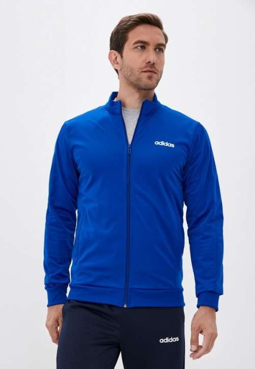 adidas Men`s ESSENTIALS BASICS 2PC FULL TRACK SUIT Slim fit  Collegiate Royal EI5581 Large