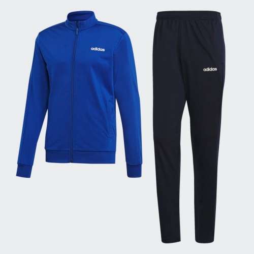adidas Men`s ESSENTIALS BASICS 2PC FULL TRACK SUIT Slim fit  Collegiate Royal EI5581 Large
