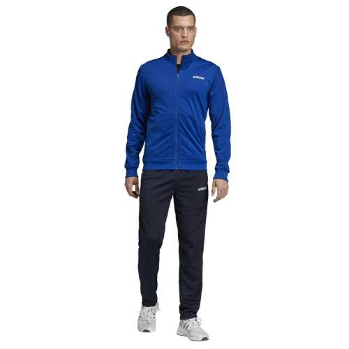 adidas Men`s ESSENTIALS BASICS 2PC FULL TRACK SUIT Slim fit  Collegiate Royal EI5581 Large